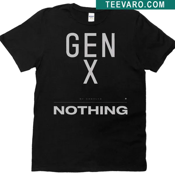 Vintage retro t-shirt with humorous text 'We Googled Nothing'