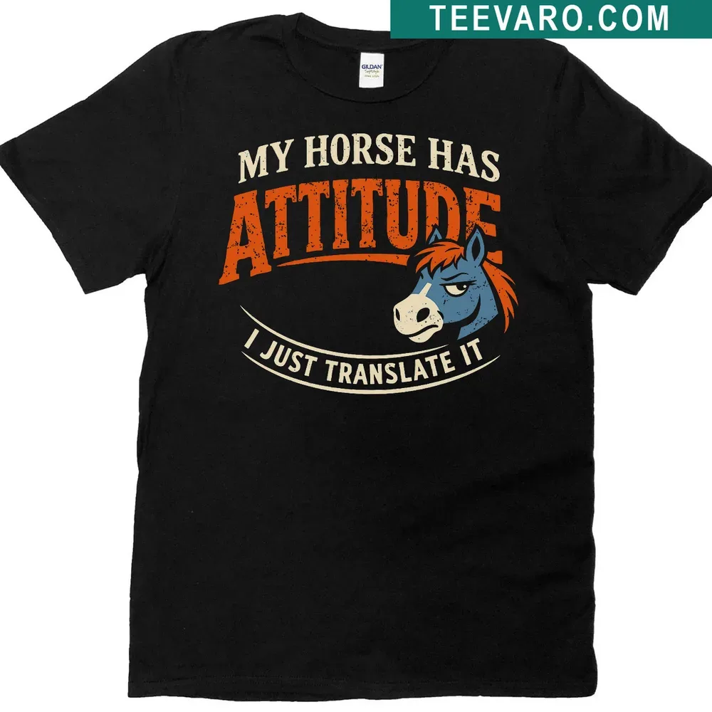 T-shirt with humorous text 'I Can Read Horses' for horse owners — on a men's t-shirt