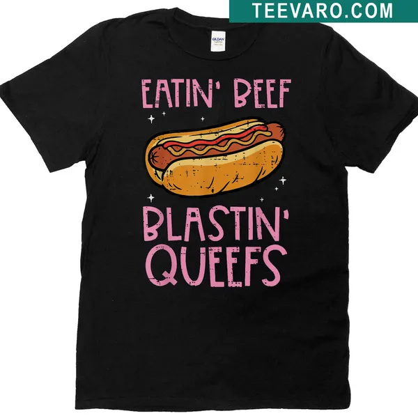Inappropriate humor tee featuring bold text about hotdogs and quips