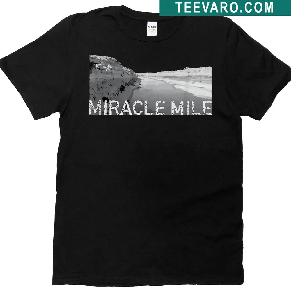 T-shirt with bold 'Fished It' text celebrating Miracle Mile in Wyoming. — on a men's t-shirt