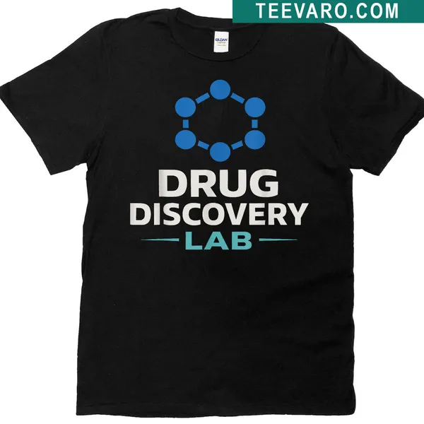 Pharmacologist T-shirt featuring bold typographic design and scientific symbols.