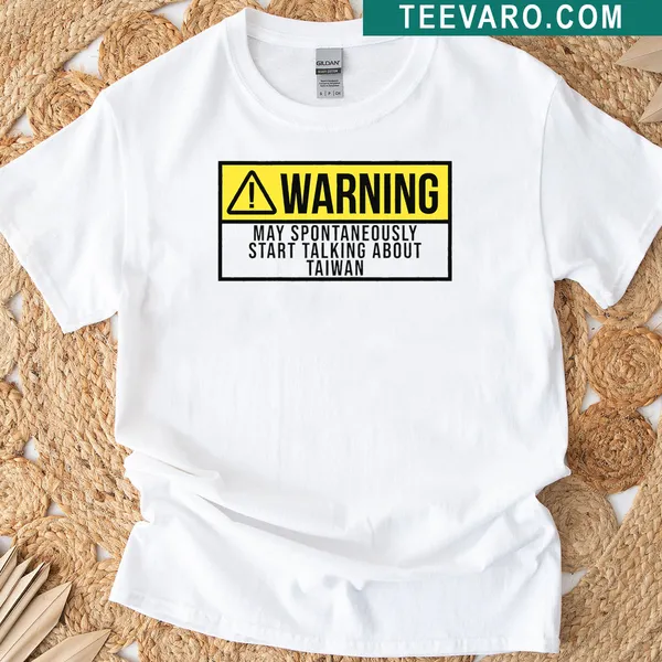 Taiwan Warning t-shirt with bold typography