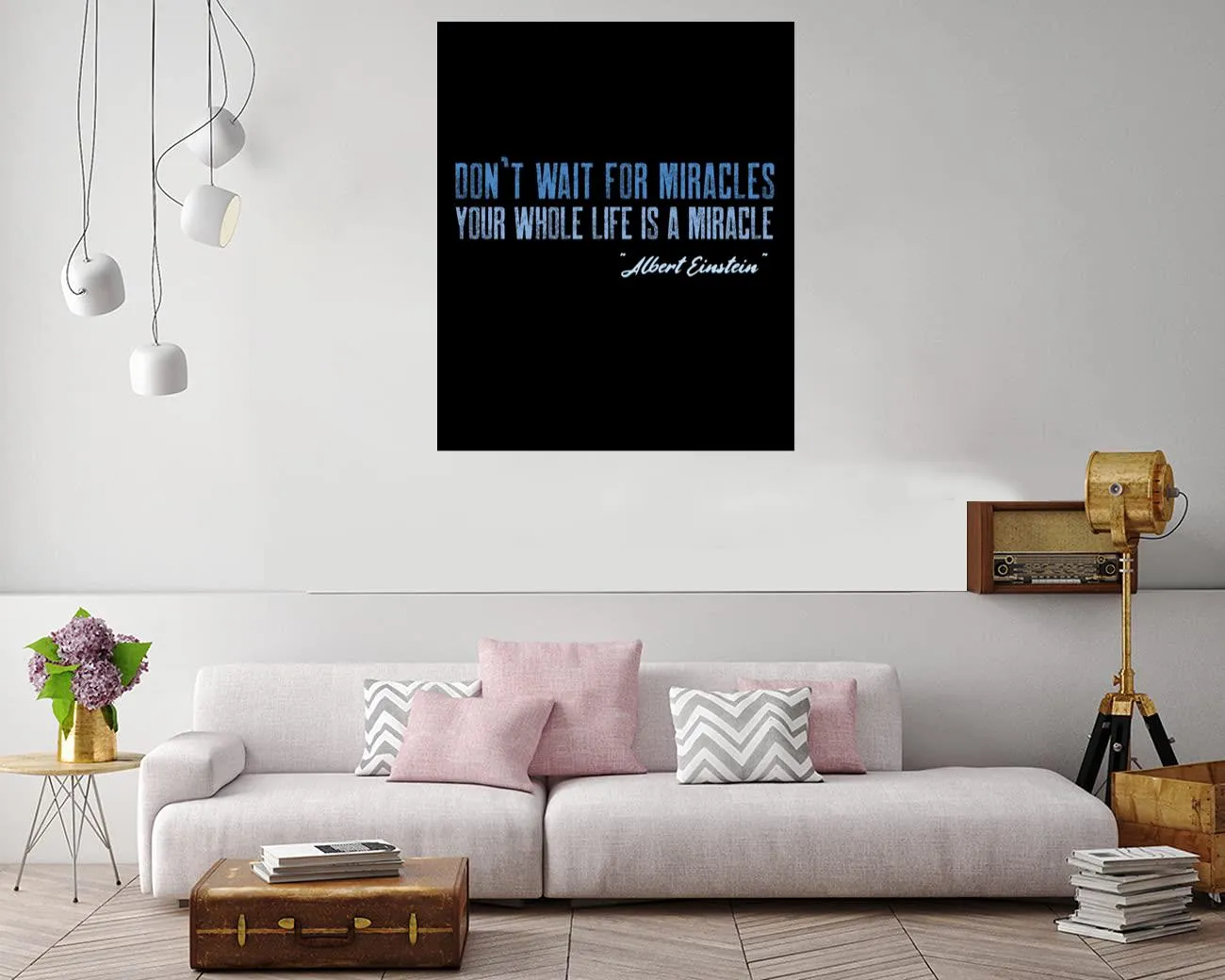 Inspirational canvas print about appreciating life