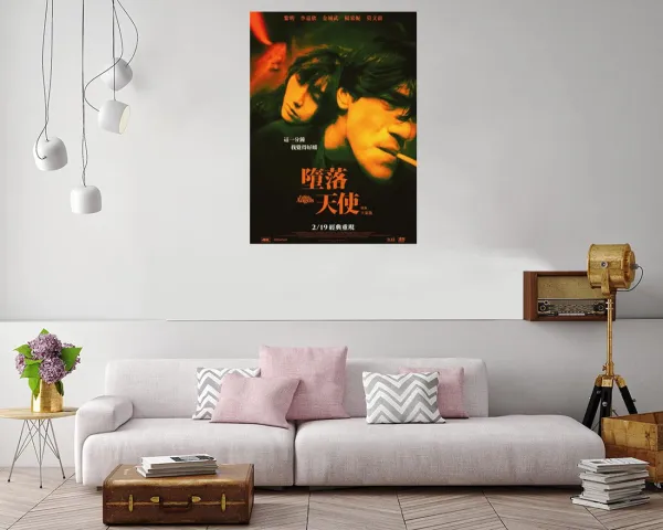 Canvas print featuring whimsical Fallen Angels illustration