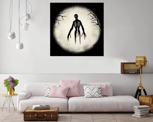 Illustration of a Forest Ghoul inviting to 'Embrace The Darkness'