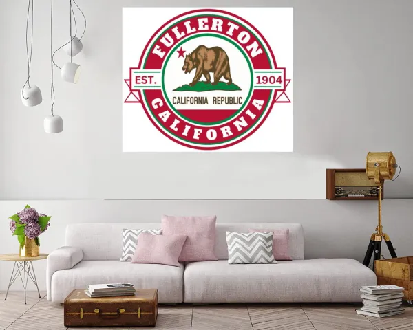 Official seal of Fullerton California artwork