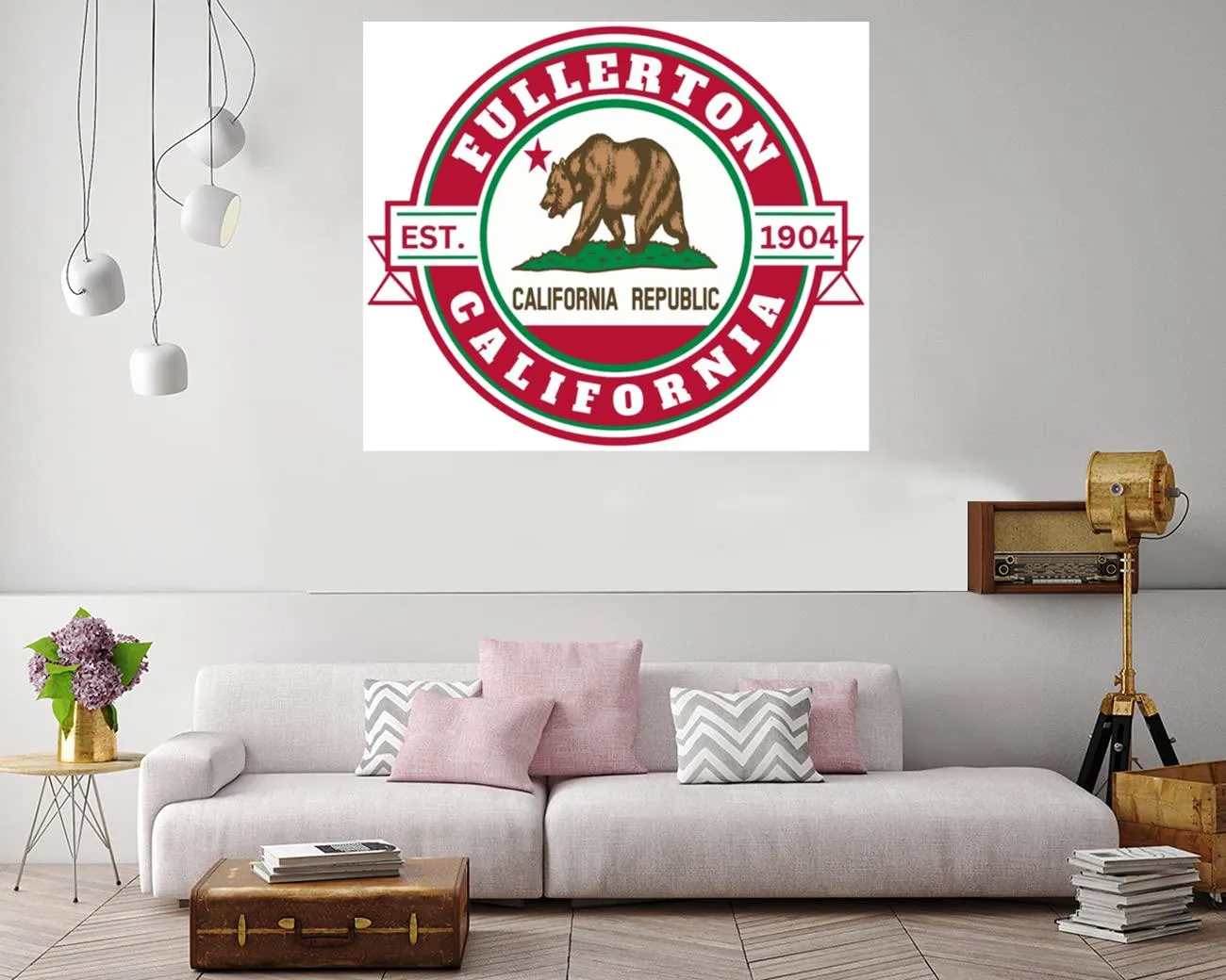 Official seal of Fullerton California artwork