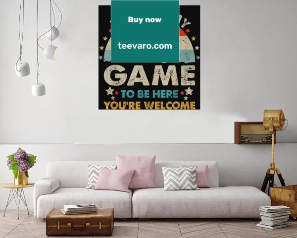Graphic t-shirt with the text 'I Paused My Game To Be Here' in a playful font.