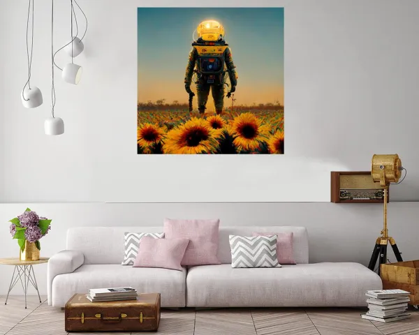 Canvas print with the phrase 'In My Dreams' in whimsical typography