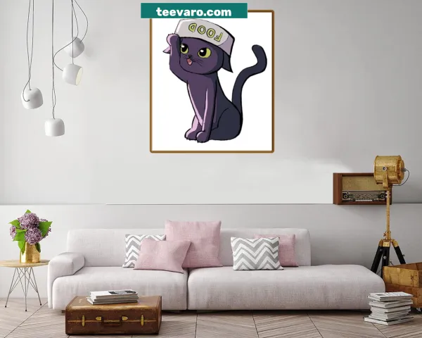 Canvas print illustrating cat food design