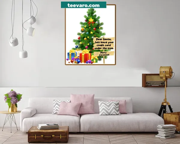 Canvas print featuring festive Christmas patterns