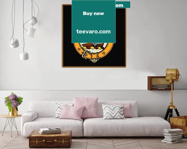 Clan Macaulay crest illustrated on canvas