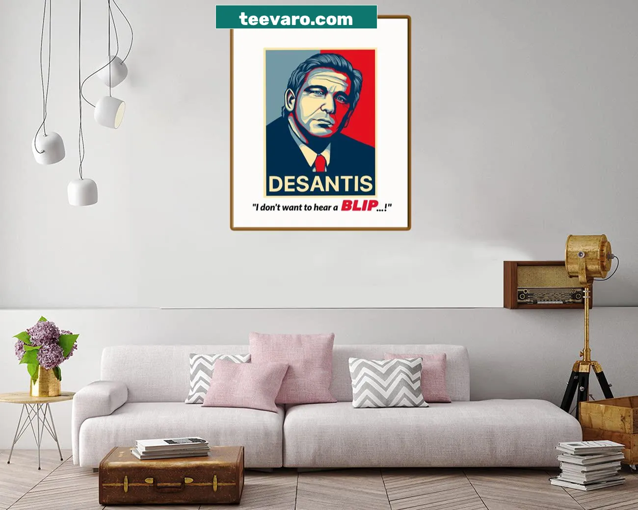 Canvas print depicting Florida Governor Ron Desantis