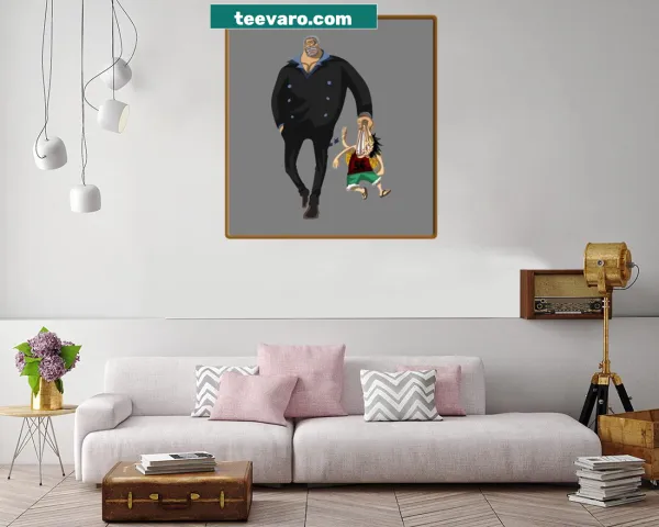 Canvas print of Monkey D. Garp from One Piece