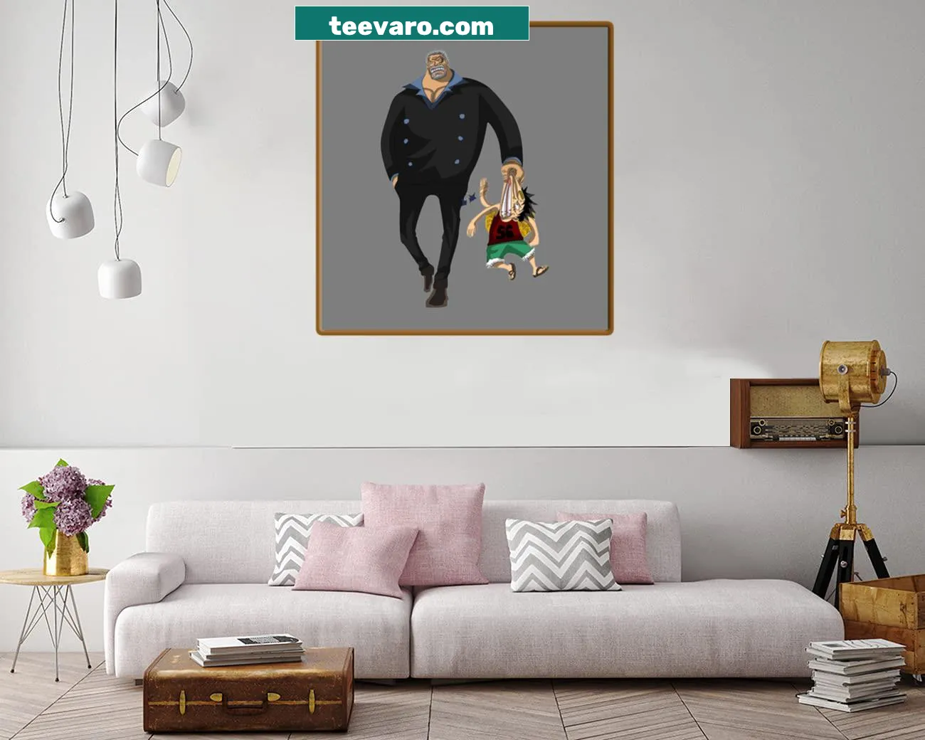 Canvas print of Monkey D. Garp from One Piece