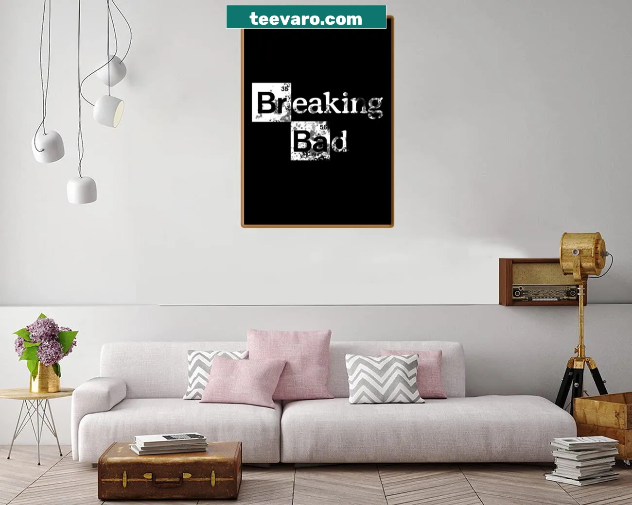 Breaking Bad logo canvas print featuring iconic typography