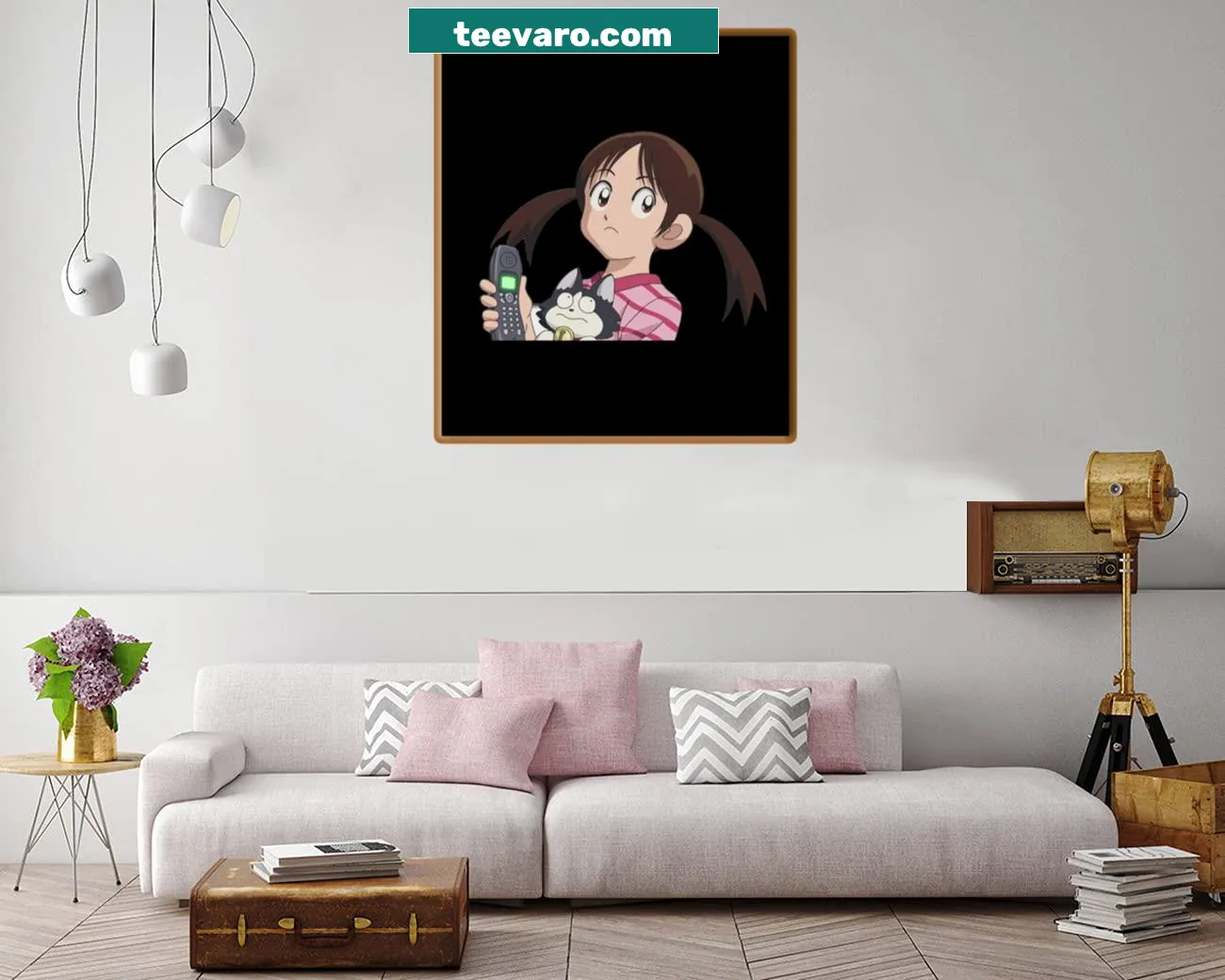 Cross Game anime-themed canvas print with emotive imagery