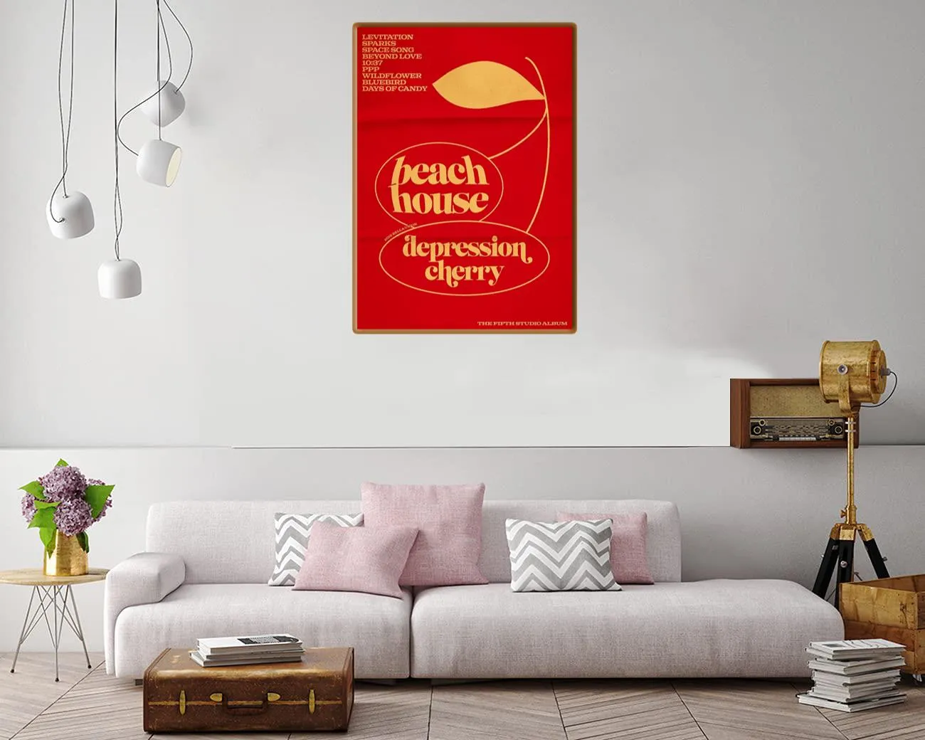 Artistic typography with a beach house theme and emotive text