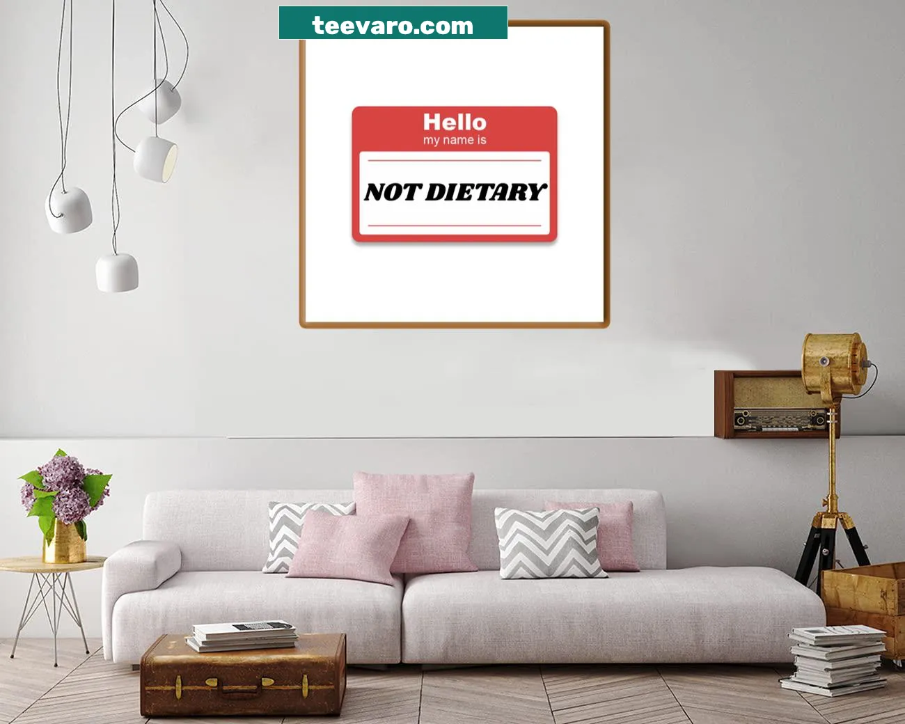 Appreciation print for dietary aides with playful graphics