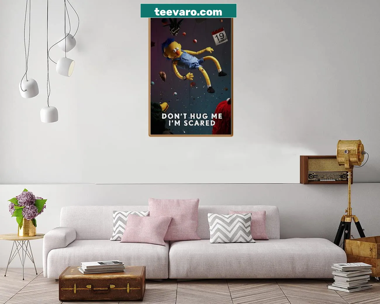 Canvas print featuring characters from Don't Hug Me I'm Scared series.
