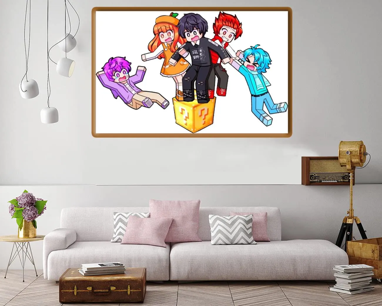 Canvas print featuring characters from Inquisitormaster's universe