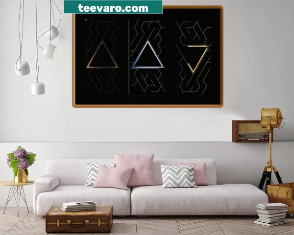 Abstract geometric maze designs for versatile decor and invitations.