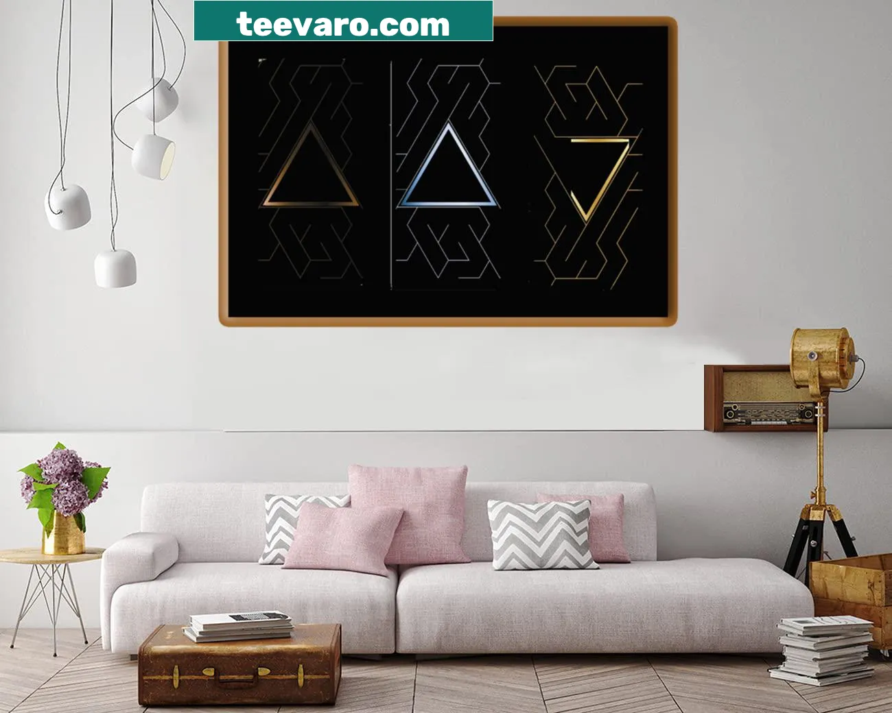 Abstract geometric maze designs for versatile decor and invitations.