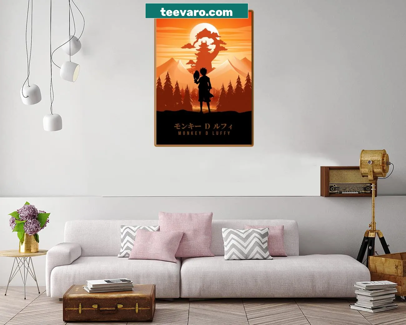 Canvas print featuring Luffy from One Piece