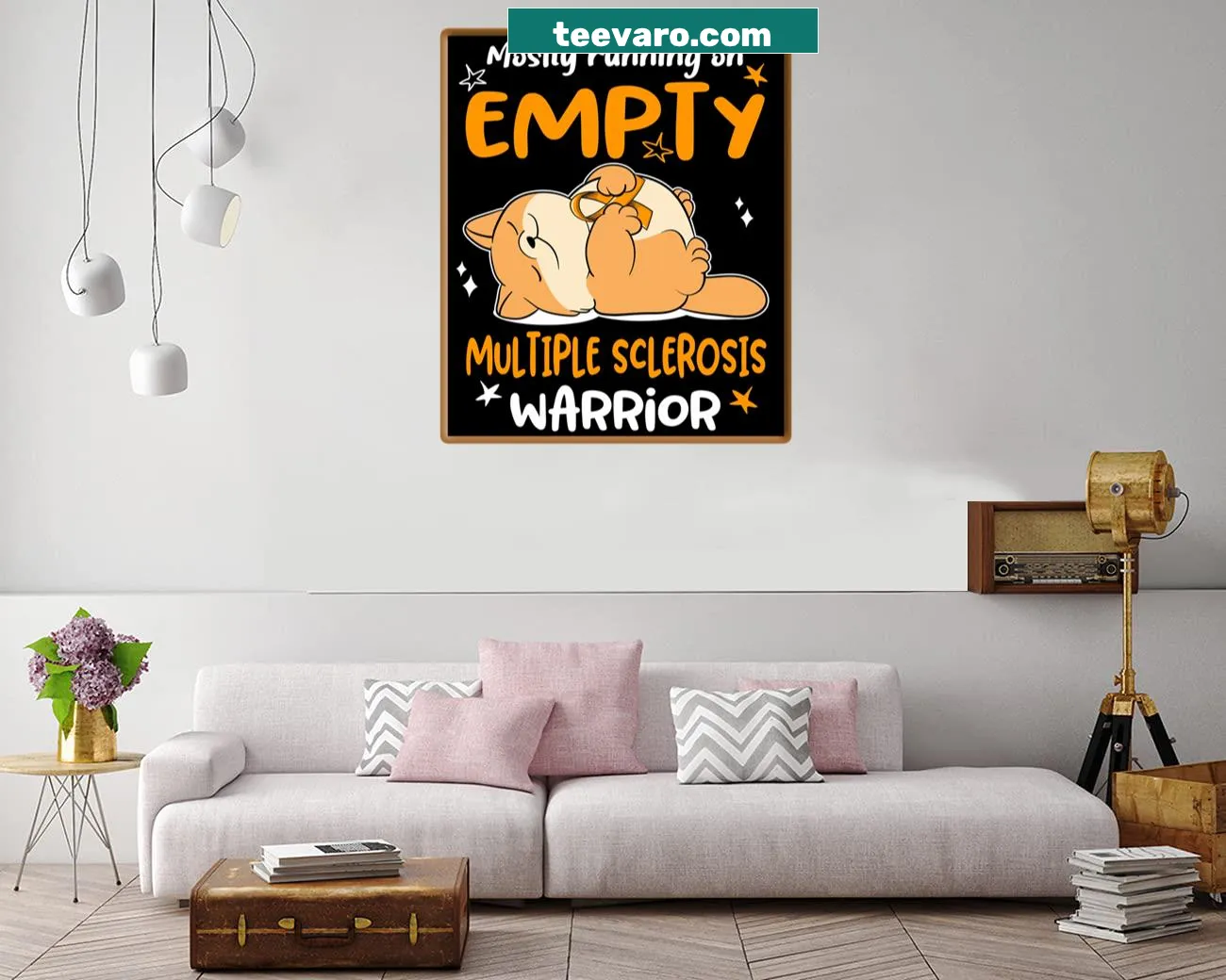 Inspirational typography design celebrating resilience in multiple sclerosis