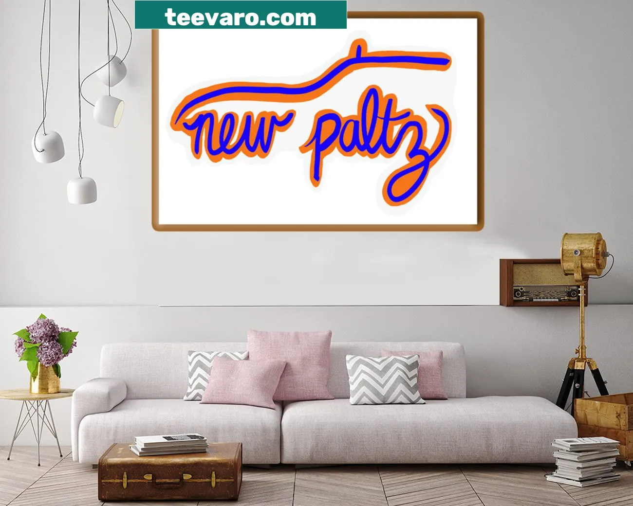 Stylized New Paltz Ridge logo canvas print featuring minimalistic design