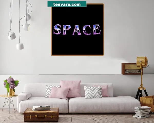 Futuristic chrome effect inspired by outer space