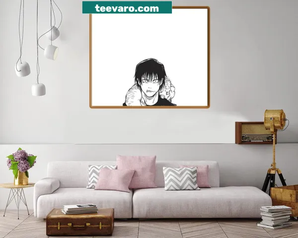 Illustrative canvas print of Toji Fushiguro from anime