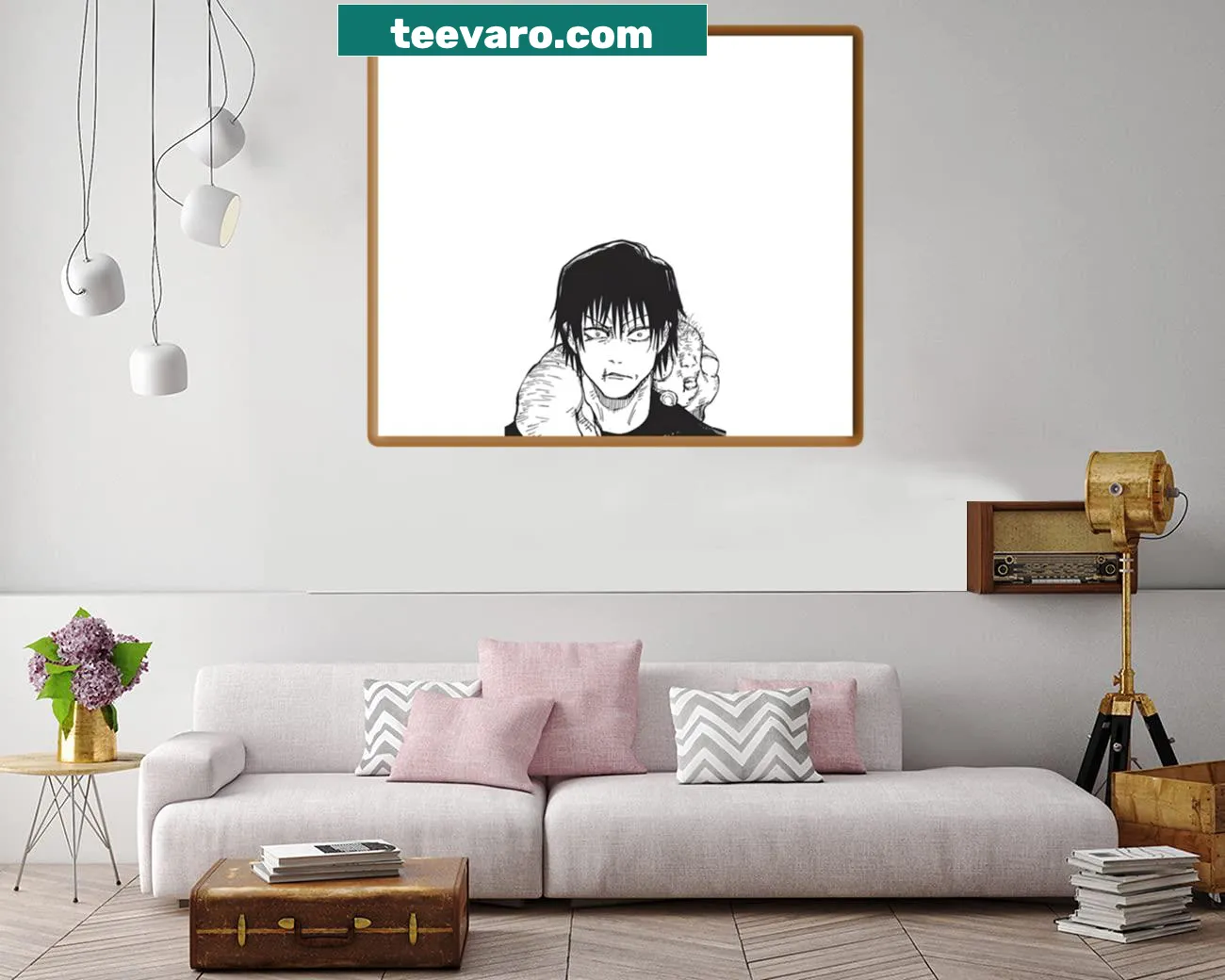 Illustrative canvas print of Toji Fushiguro from anime