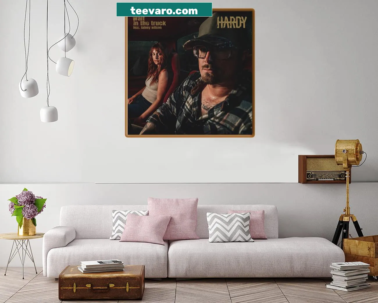 Bold truck canvas print depicting country life and adventure