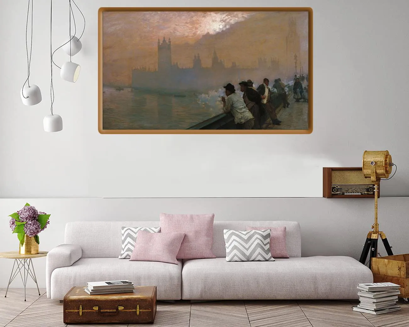 Canvas print featuring the iconic Westminster architecture