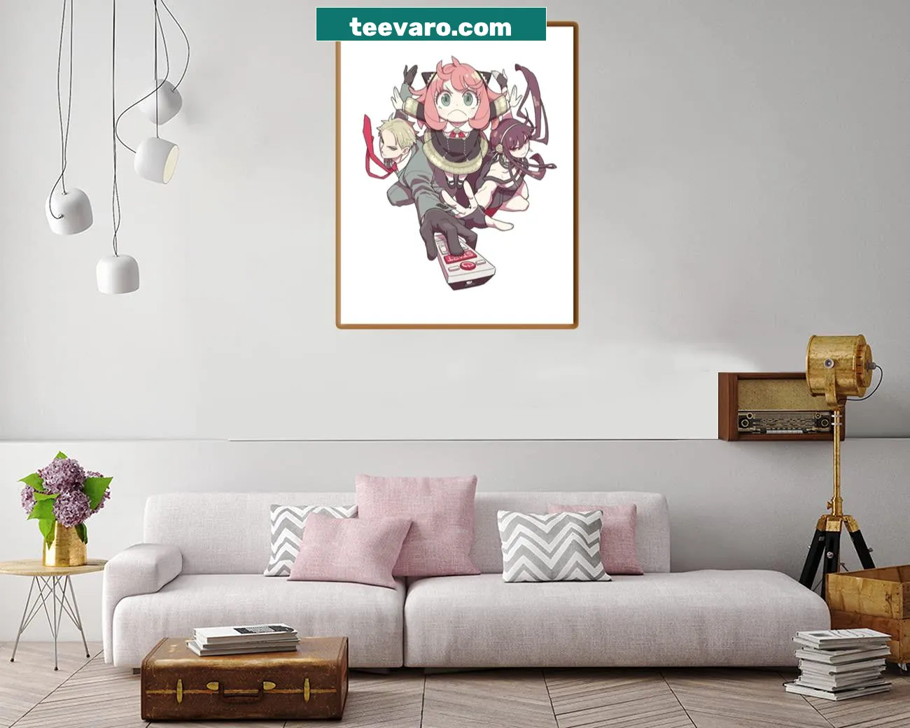 Canvas print of Spy X Family characters in dynamic pose