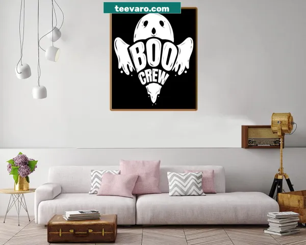 Playful ghost illustration for Halloween decor