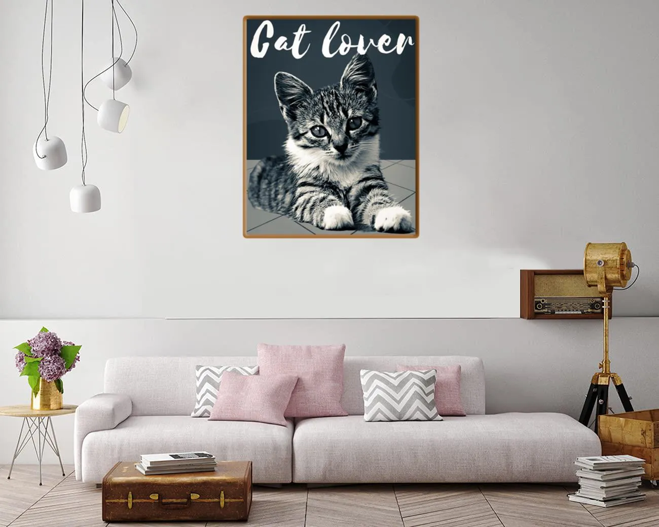 Charming illustration for cat lovers