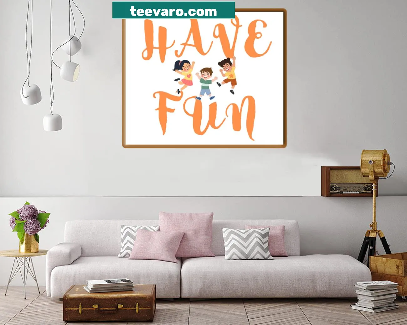 Inspirational typographic print with the words 'Have Fun'