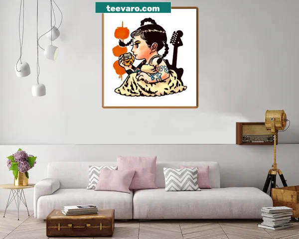Illustration of a traditional Japanese breakfast for culinary decor