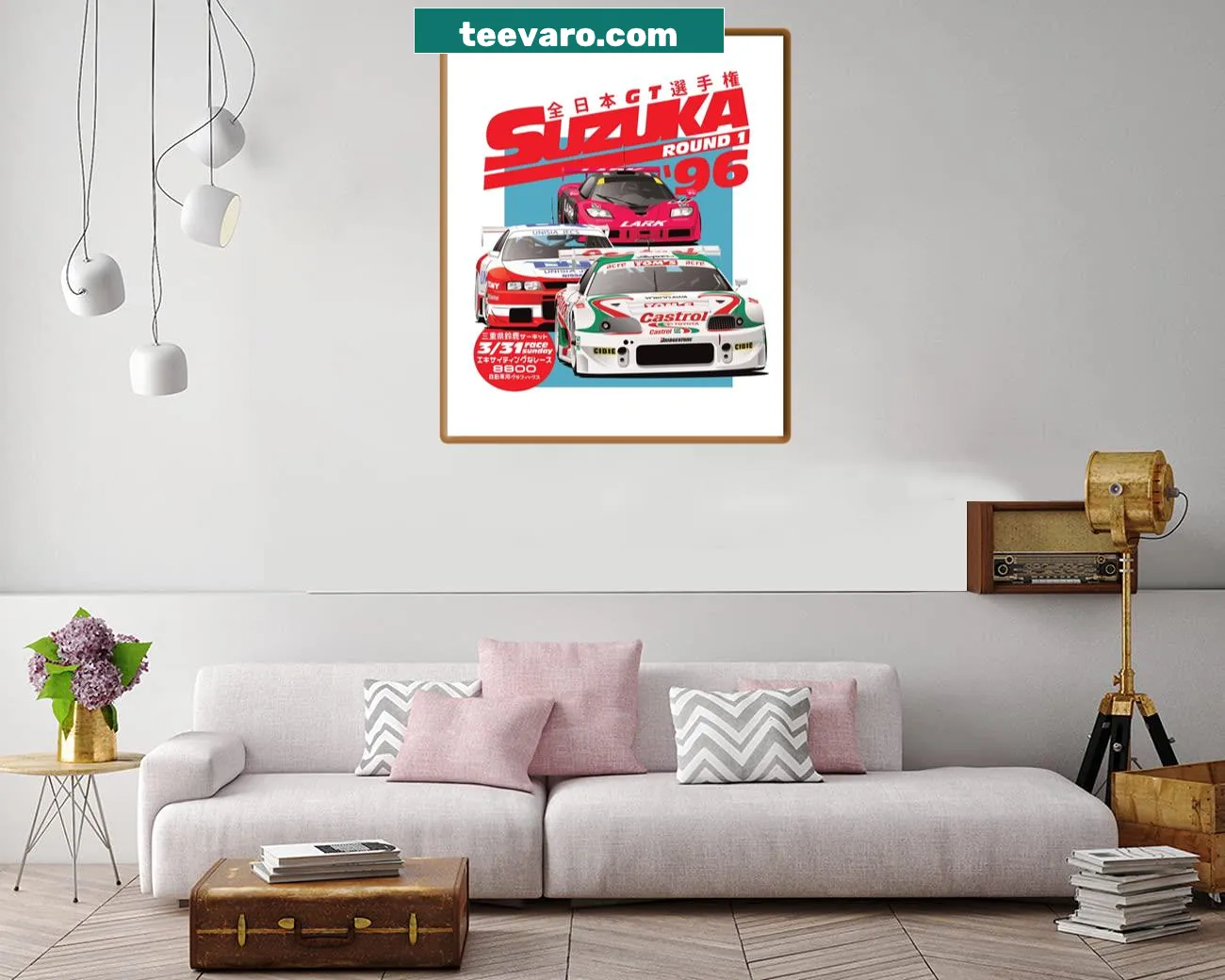 Nostalgic illustration of JGTC Suzuka 1996 racing event