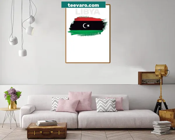 Libya flag canvas print to celebrate heritage
