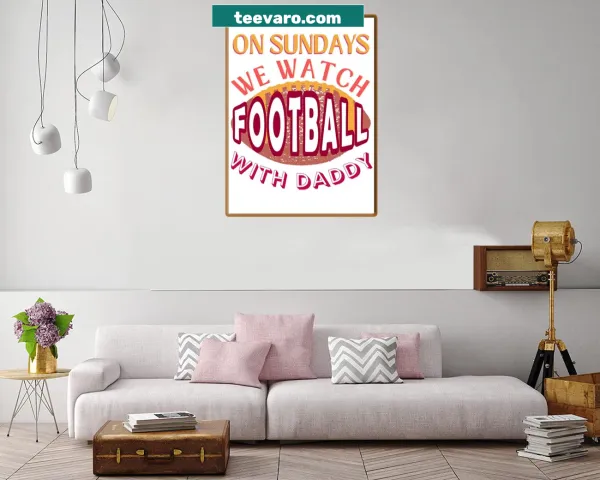 Illustration of a family watching football together on Sundays