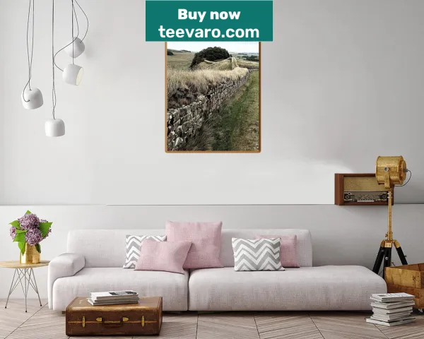 Realistic canvas print showcasing a scenic wall walk