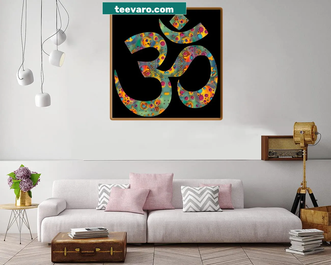 Abstract grunge canvas print titled Yaimamess Neutron Ohm 1