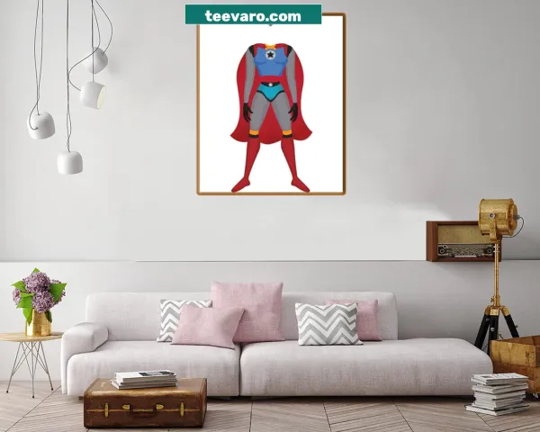 Playful cartoon canvas print inspired by superheroes titled 'Avongers.'