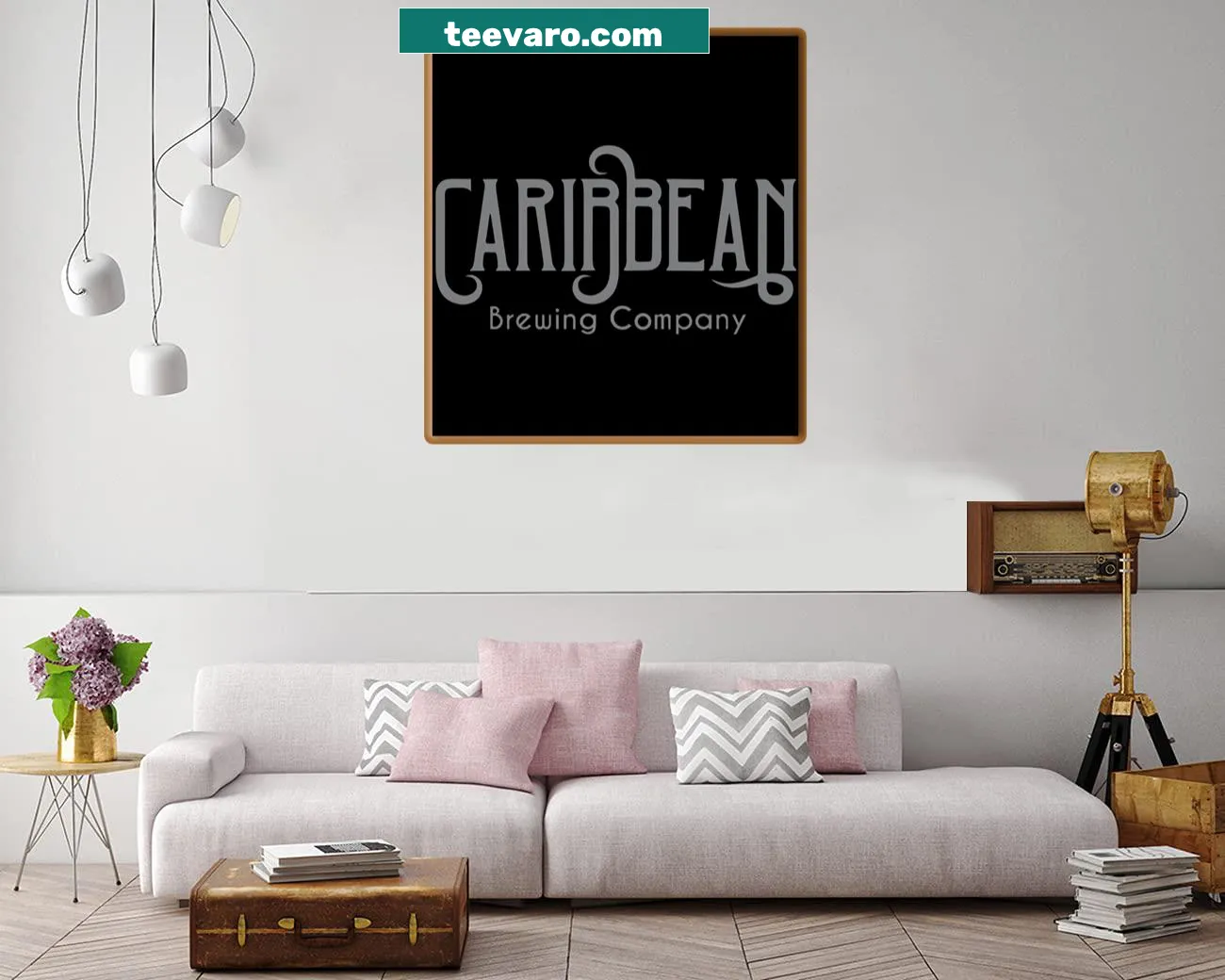 Canvas print celebrating Caribbean brewing culture