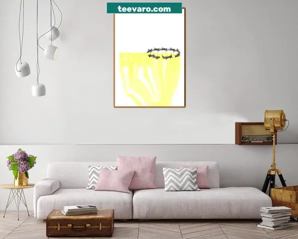 Inspirational canvas print featuring bold typography about freedom
