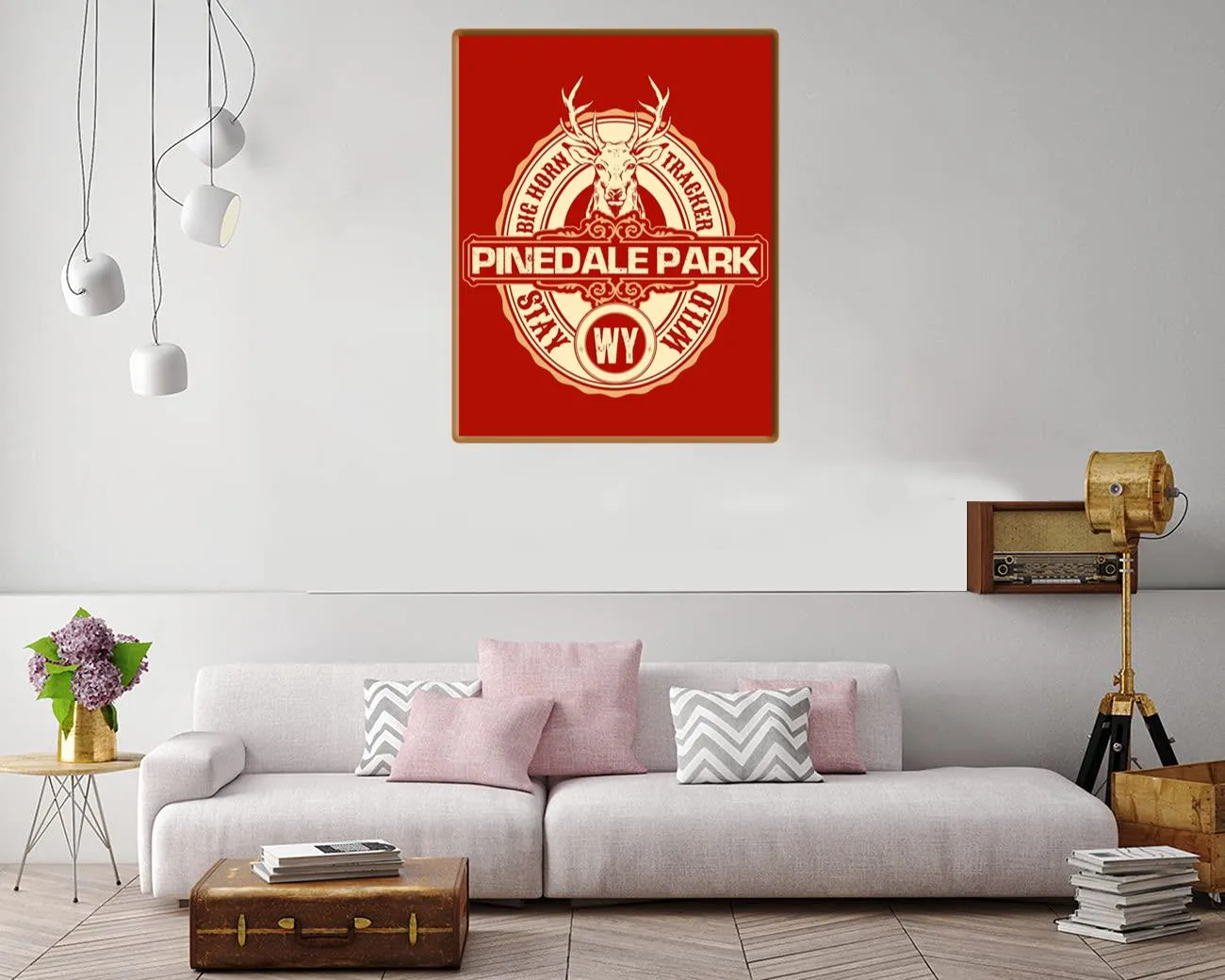 Canvas print featuring a deer in Pinedale National Park