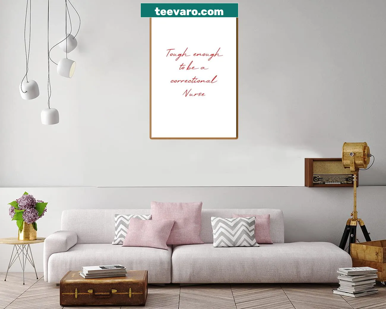 Canvas print with 'Tough Enough To Be A Correctional Nurse' text